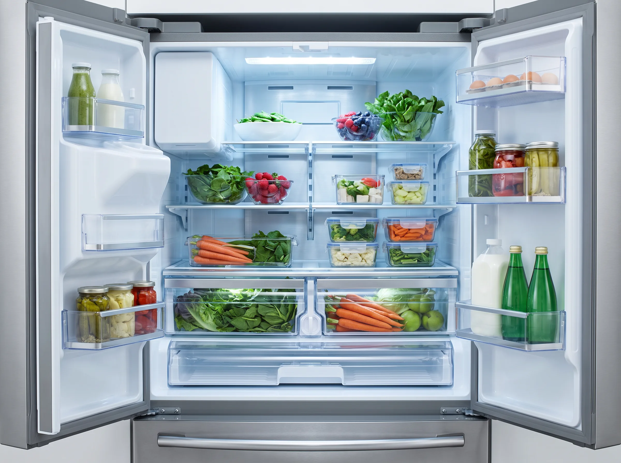 Clean refrigerator interior